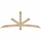 Ekena Millwork Alberta Rough Sawn Timber Gable Bracket, Douglas Fir, 72"W x 30"H x 2"D x 4"F, 10/12 Pitch GBW072X30X0204ALB00RDF - alternate 1